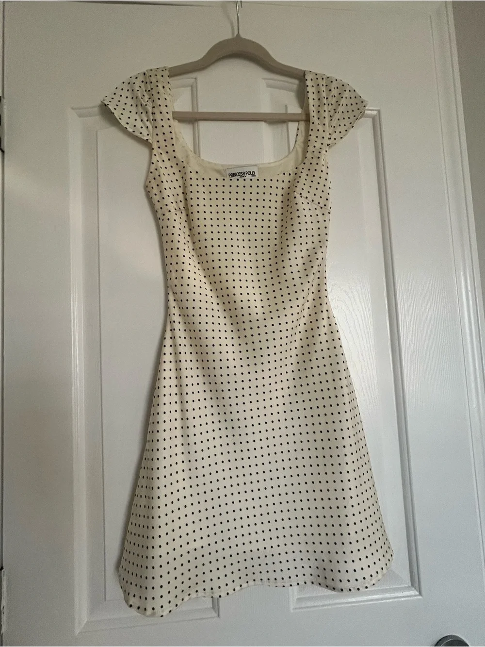 Princess Polly White Satin Polka Dot Slip Dress - Picture 4 of 6